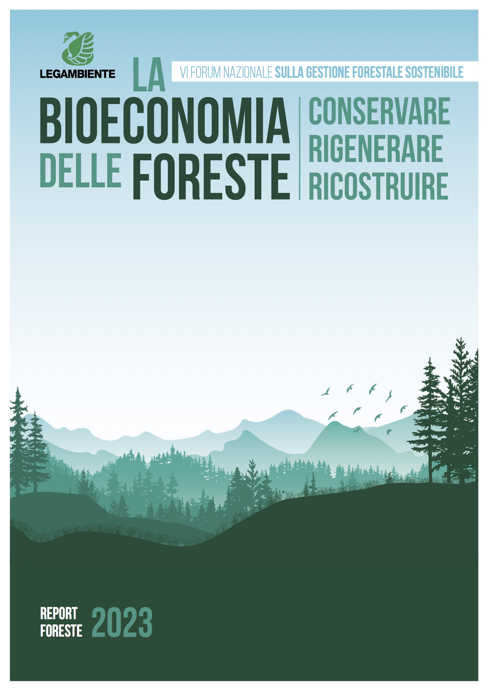 COPERTINA REPORT LEGAMBIENTE SULLE FORESTE
