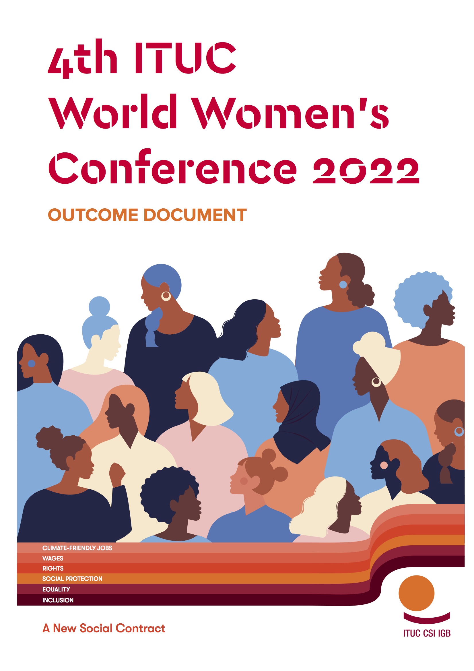 Copertina Rpporto conferenza donne ITUC 2022